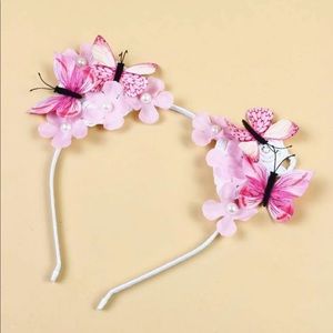 Butterfly kitty headband